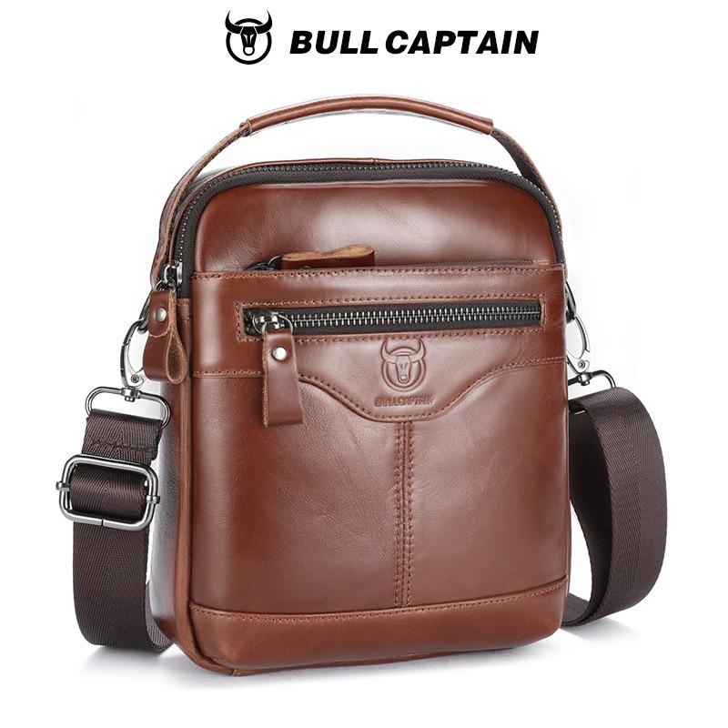 

2025 Новая мужская сумка бренд сумочка кожаные сумки, высококачественная роскошная дизайнерская сумка через плечо, Мужская многофункциональная сумка кроссбоди коричневый