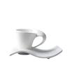 White Porcelain Coffee Cup Creative Wavy Afternoon Tea Milk Cups Ceramic Espresso Cup Home Decoration New