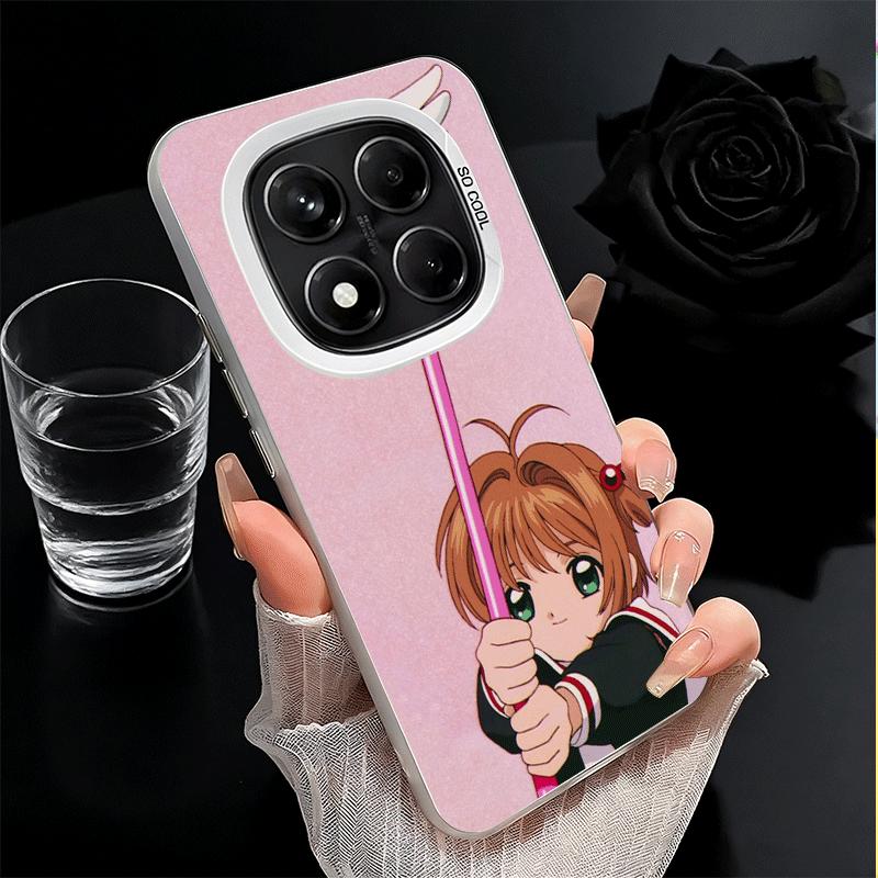 CardCaptor Sakura Anime Weiche Handyhülle für Xiaomi Redmi Note 13 14 15 Pro Plus 12S 12 11S 11 11T 10S 10 Stoßfeste Hülle Rückseite S
