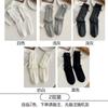 Womens Cotton Mid-Calf Socks With Bow Detail Japanese Style Ribbed Crew Soft Breathable Stackable Teens Young Adults