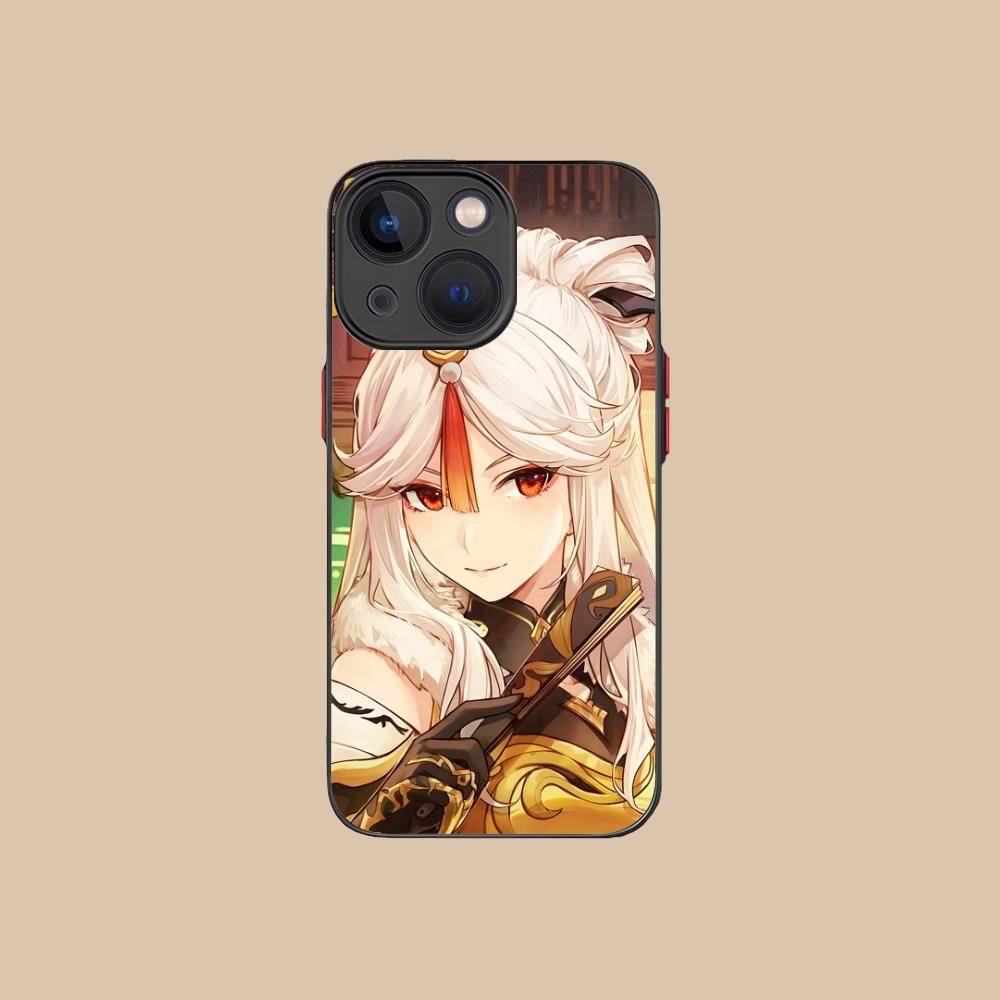 

Game GI Ningguang Silicone Mobile Phone Case for iPhone 17 16 15 14 13 12 11 X XR XS 8 7 Air Pro Max Plus Mini Colorful Cover iPhone 7 Plus