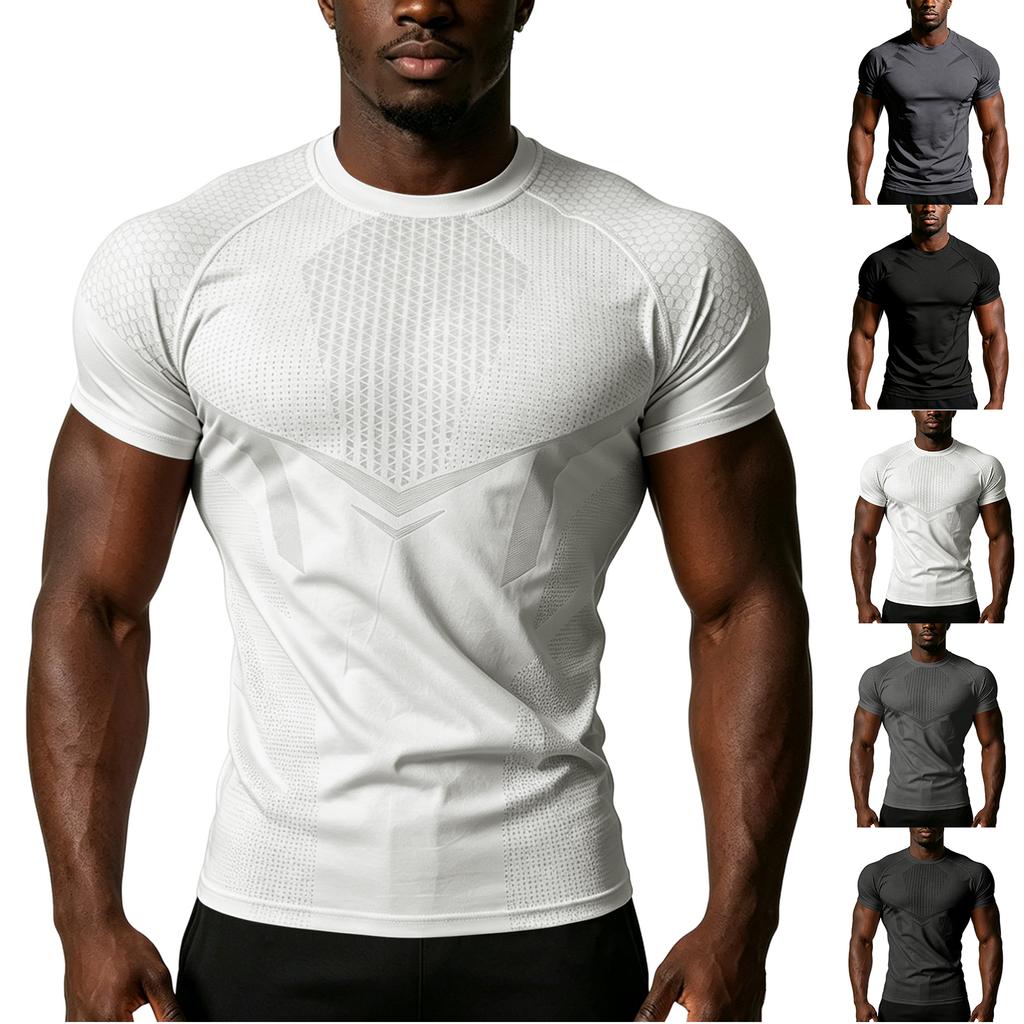 Men's Casual Athletic Short Sleeve T-Shirt for Gym and Everyday Wear