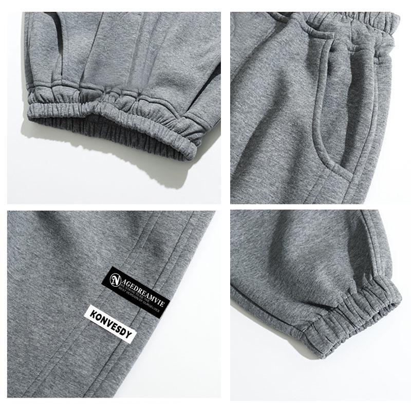 Velvet-Lined Boys' Winter Sweatpants - New Style for Kids