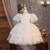 Formelles Prinzessinnen-Tüllkleid für Mädchen für Klavieraufführungen & Blumenmädchen-Veranstaltungen