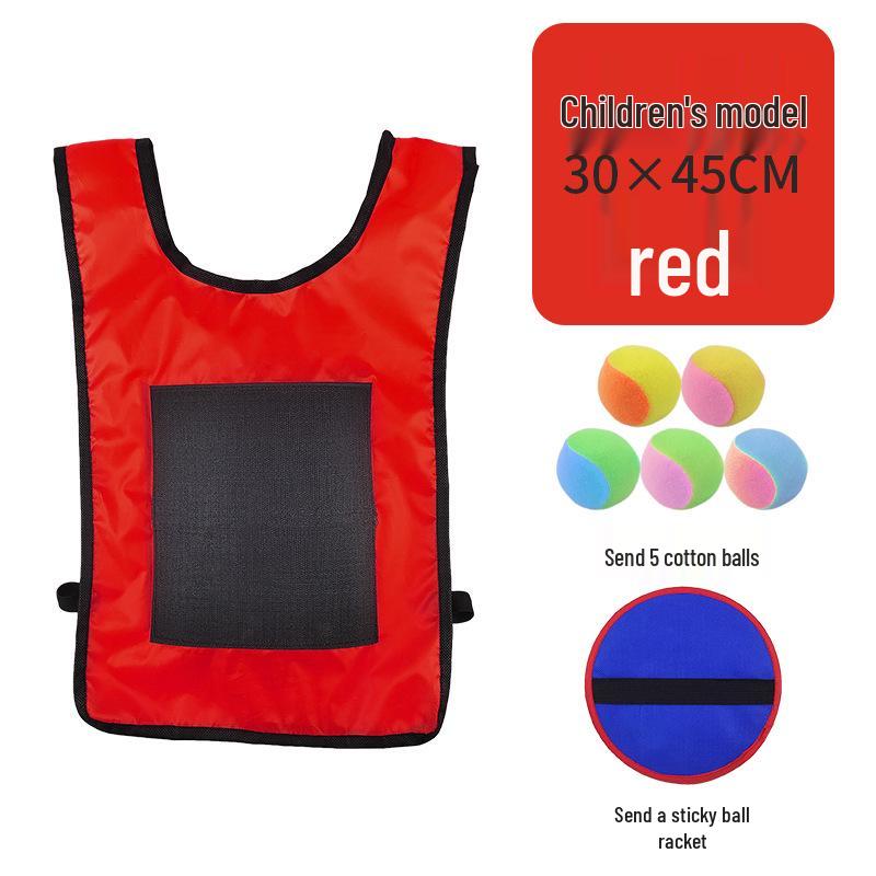Children's Sticky Ball Dodgeball Vest for Outdoor Parent-Child Games