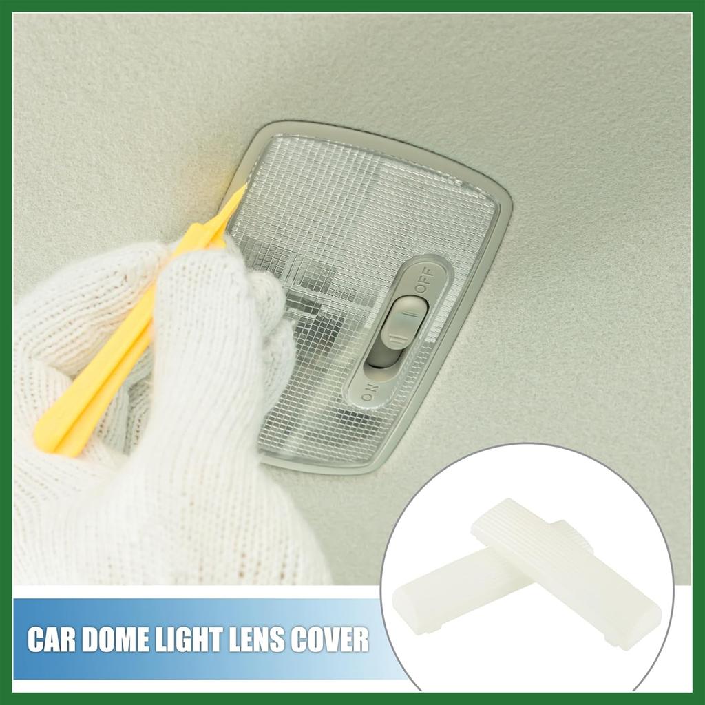 Motoforti Car Interior Dome Lamp Inside Cab Light Lens for Chevy Impala 1959-1964 Plastic White (Set of 2) Long-Lasting
