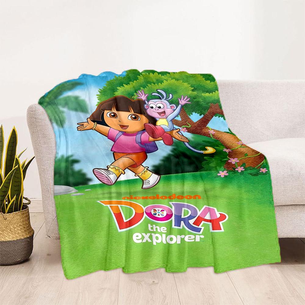 Dora Explorer Blanket Comfortable Suitable for Office Chair Seaside Bed for All Seasons Modern Suitable for Gifting Relatives and Friends