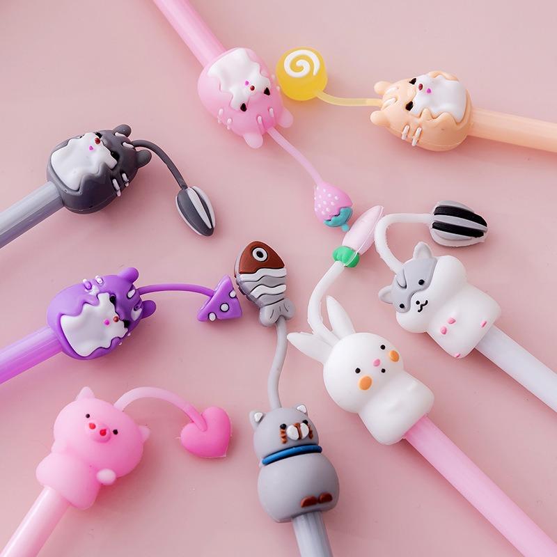 Cartoon Shaped Cute Neutral Pen Creative Ballpoint Signature Pen Student Stationery Gift