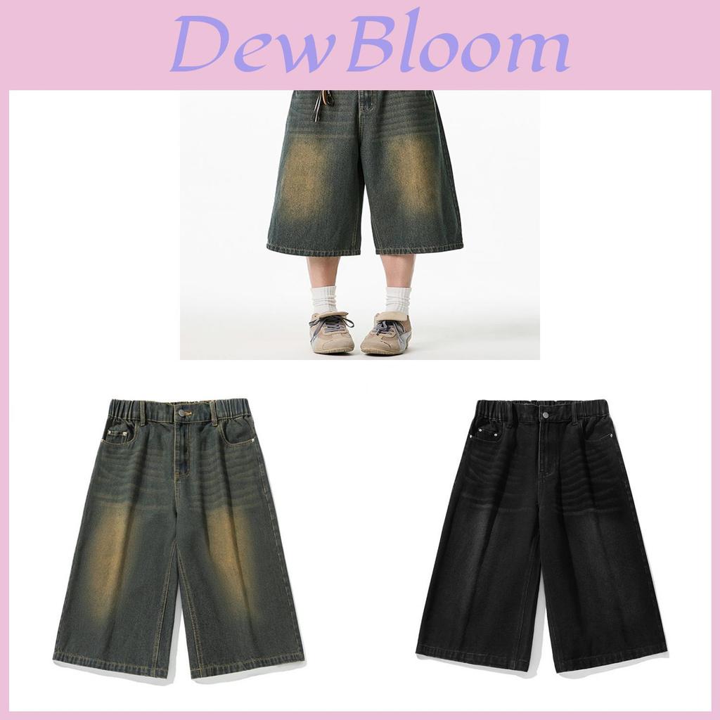 Vintage Blue Casual Pants With Loose Fit For Men Summer 2026 Relaxed Style