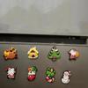 PVC Soft Rubber Fridge Magnets Christmas Decorative Gift Magnets Christmas & New Year Soft Magnetic Stickers