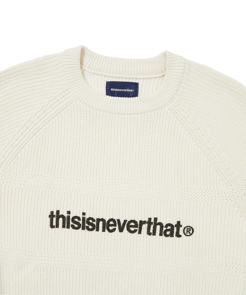 THISISNEVERTHAT T-Logo Knit Sweater White