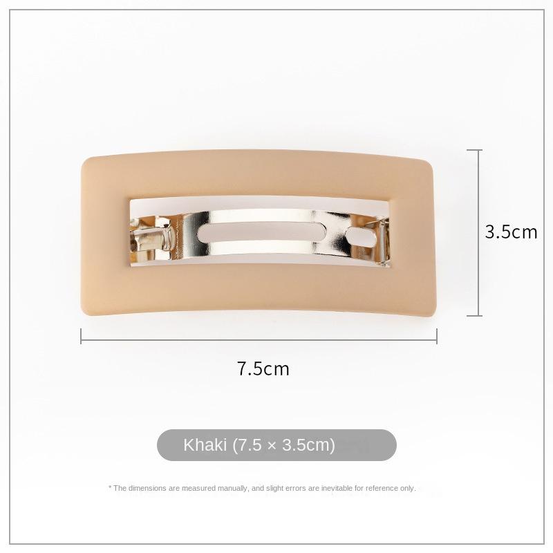 Fashion Matte Snap Hair Clip for Women Hairpin Hairclips Hair Barrette Korean Simple Ponytail Holder Hairgrips Hair Accessories