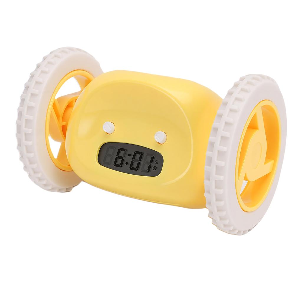 Extra Loud Alarm Clock for Heavy Sleepers On Wheels Roll Run Away Vibrating Smart Snooze Digital Alarm Clock for Bedroom