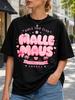 Girls Trip Club Malle Maus Summer 2026 Sandra Sweet Pink Bubble Letters With Bows Hearts Palms And Unisex All TShirt