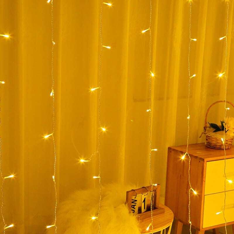 New Waterproof LED Starry Sky Christmas Curtain String Lights