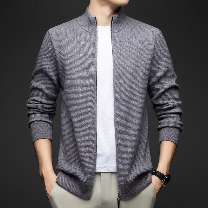 

Firstview Men s 90% Wool Round Neck Cardigan Sweater 3XL