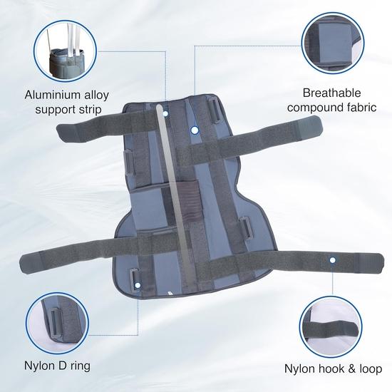 Wonder Care Knee Immobilizer Cotton Brace Support Dislocation Injuries Ligament Tear Wraparound Stabilizer Splint For Men & Women(S: 14.8"-17.2")