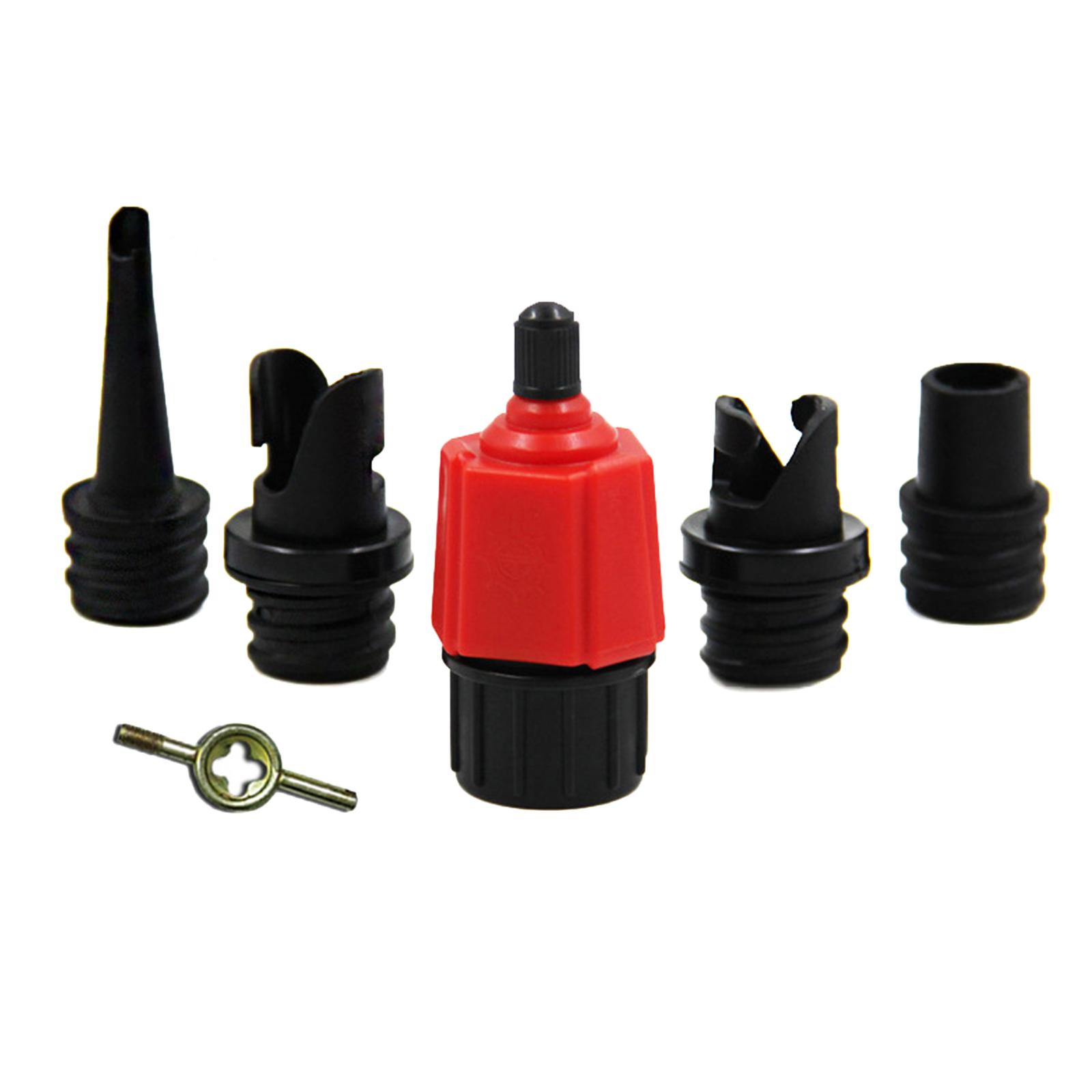 

Inflatable Boats Pumps Adaptor with 4 Air Valves Nozzle Air Pumps Converter Paddle Board Pumps Connector for Paddle Board 1 червоний