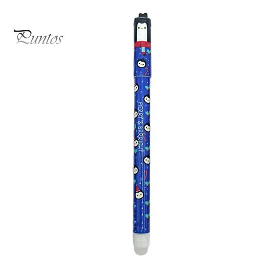 Reindeer Pen Erasable Set Christmas Theme Santa Elf Design Stationery Supplies Smooth Writing Pens for Students Teachers Cute Holiday
