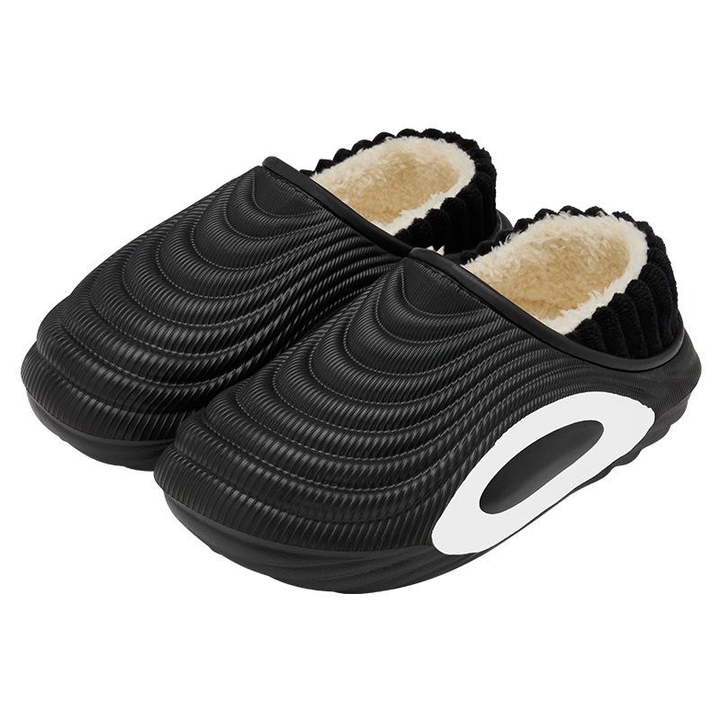 Jieleya Unisex Waterproof Non-slip Plush Slippers: Thick, Warm, and Outdoor/Indoor Use