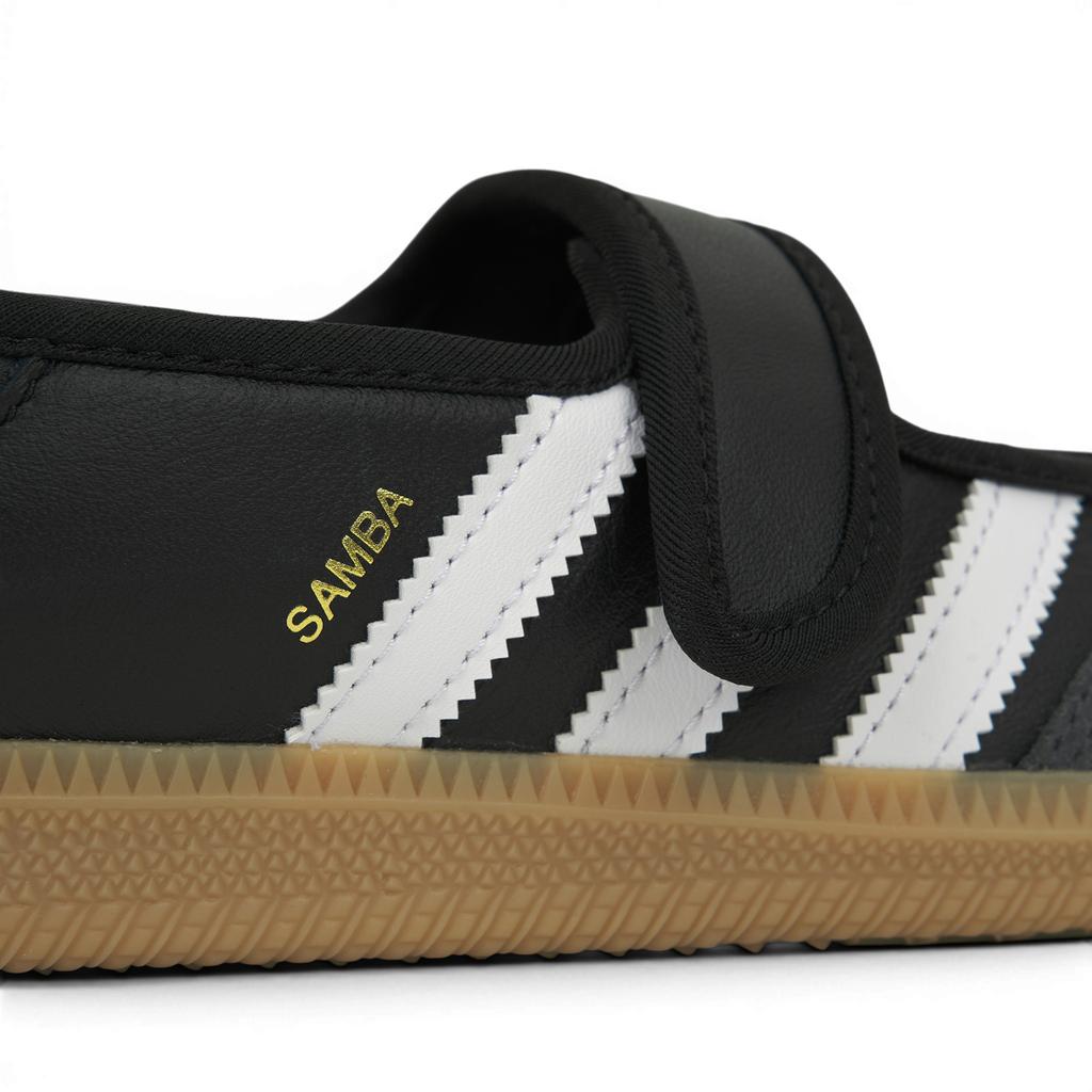 adidas Samba Jane Schwarz Weiß Gummi Damen Sneaker Schuhe-Weiß Carbon Core-Schwarz JQ6445