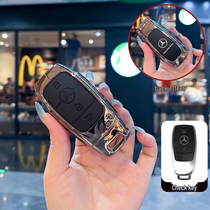 

2025 Чехол для ключа Mercedes для E300L, GLE350, A200L, C260L, GLC, GLB220