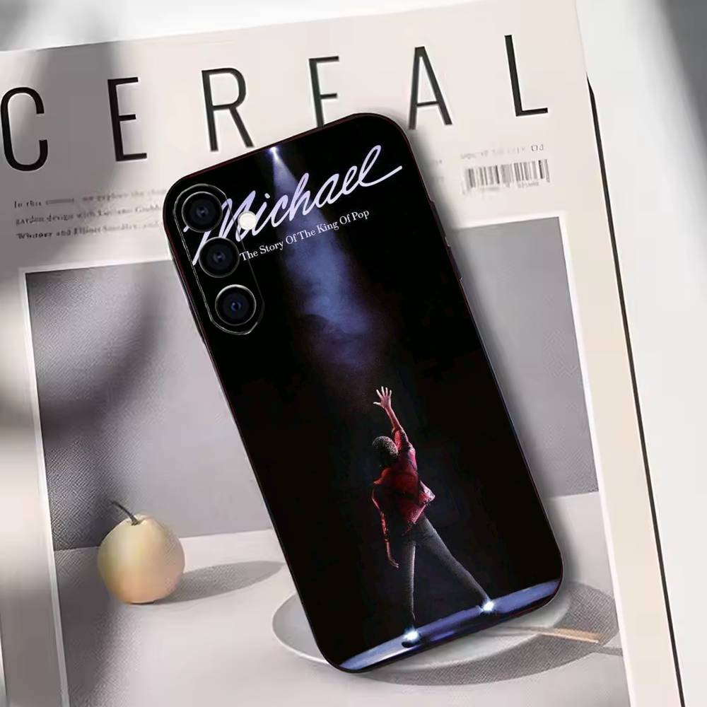 Singer M-Michael jackson Phone Case For Samsung Galaxy A73,A72,A71,A70,A53,A52,A51,Soft Silicone Black Cover