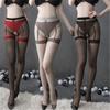 Ultra-thin Sexy Lingerie Open Crotch Stockings Sex Products Seduction Tearing Flirting Black Silk Passion Free Pantyhose