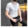 2024 Lässiges kariertes Revershemd für Männer mittleren Alters und junge Männer, Business-Casual-Modejacke für Männer