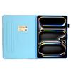 For iPad Pro 11 (2024) Case PU Leather+TPU Tablet Protective Cover Pattern Printing Full Protection Shell