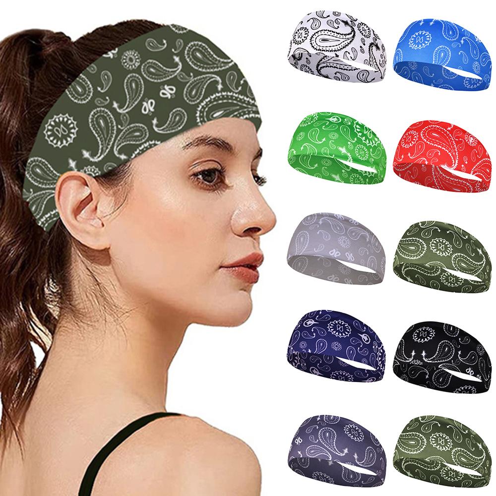 Bande de Păr Sport Elastice Bande de Păr Yoga Absorbante de Transpirație Bandă de Păr Femei Bărbați Alergare Fitness Turban Outdoor Sală de Sport Bandă de Păr Bandană
