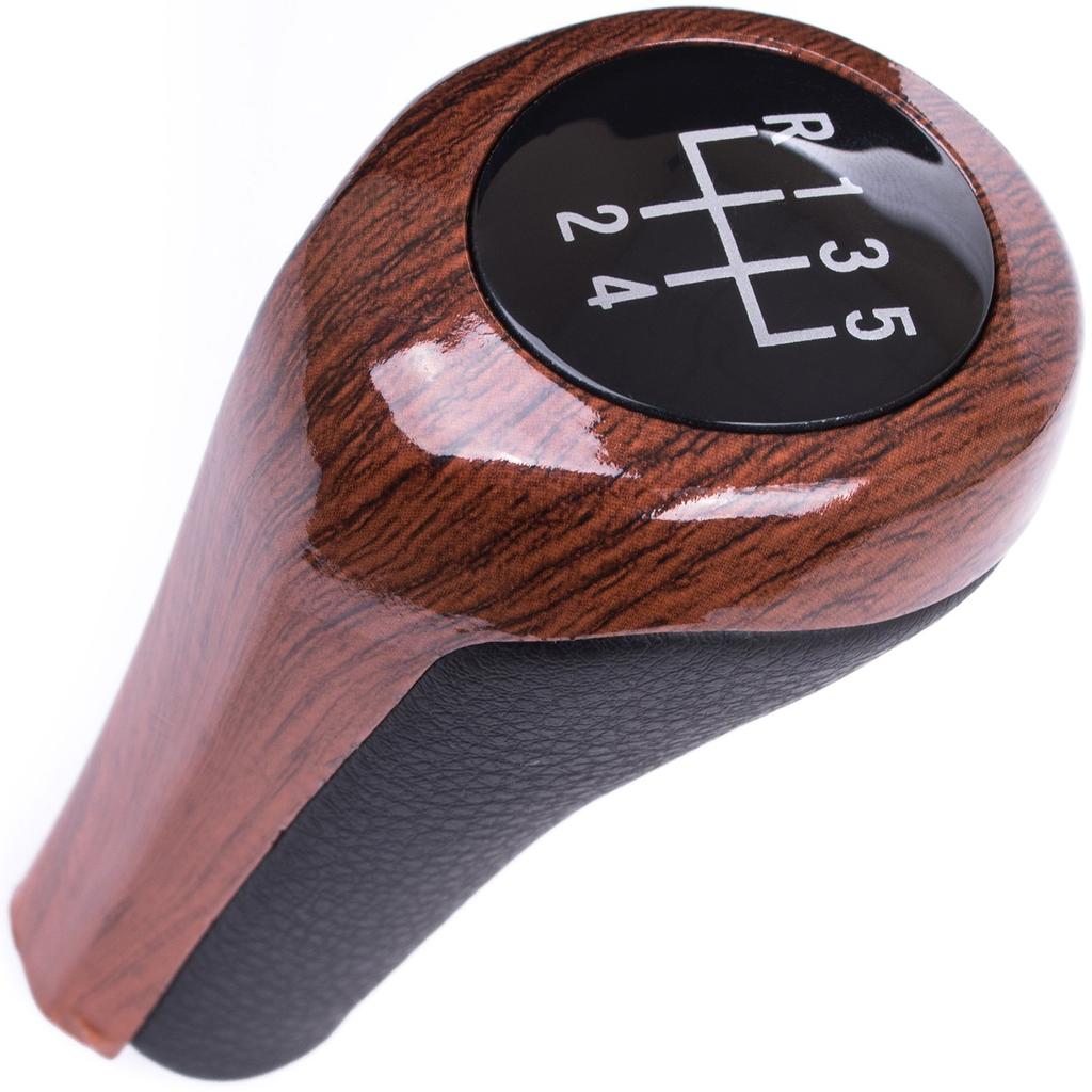 BMW E30 E32 E34 E36 E39 E46 E60 E61 E62 E63 E81 E82 E85 E87 E88 E90 E91 E92 X1 X3 X5 Gear Shift Knob Wood 5-Speed