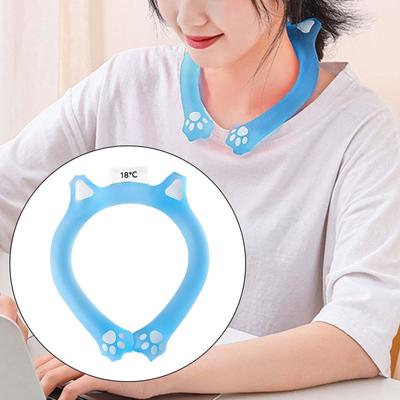 Cooling Neck Wraps Wearable Neck Cooling Tube Personal Air Conditioning Accessories for Summer Heat Hiking Driving