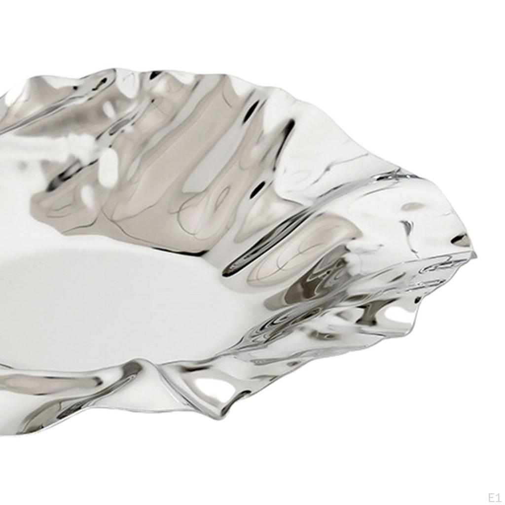 Fruit Bowl Basket Container Decorative Metal Plate,Table Centerpiece,Serving Bowl,Fruit Stand