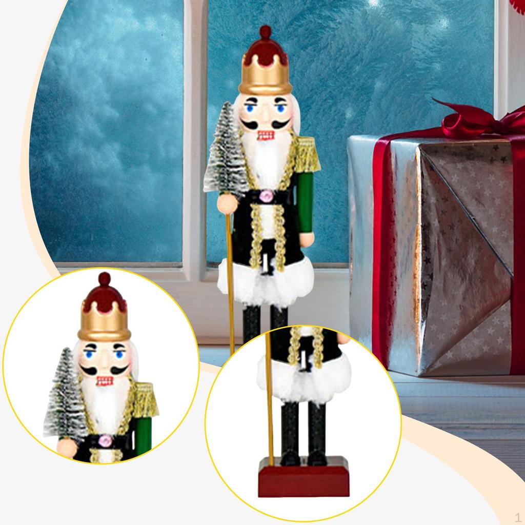 Christmas Nutcracker Decor Ornament Traditional Desktop Decoration with Music