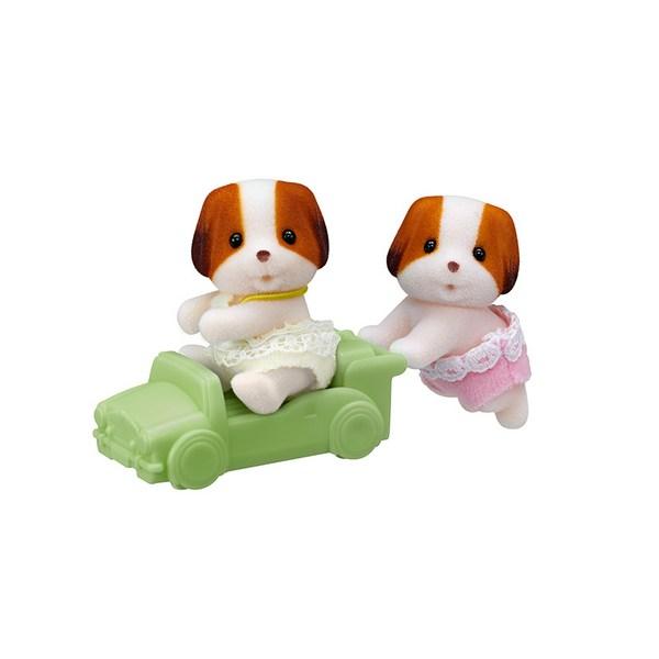 Sylvanian Family Chiffong Dog Twin Figur 5428, 1 st, populära koreanska leksaker
