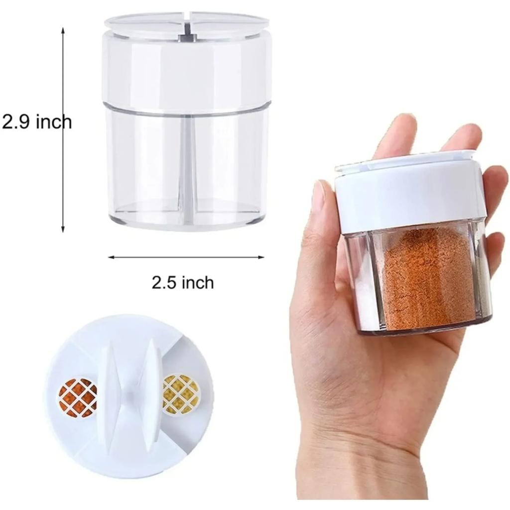 4 in 1 Seasoning Jar Plastic Container Spice Organizer for Outdoor Camping Kitchen Gadgets