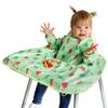 Meal Machine Baby Meal Long Sleeve Bunny and Vegetable [Vivetta] Apron, Washable, Food, Apron, Wipe-Easy, Coverall, Bib, Tablecloth, Green,