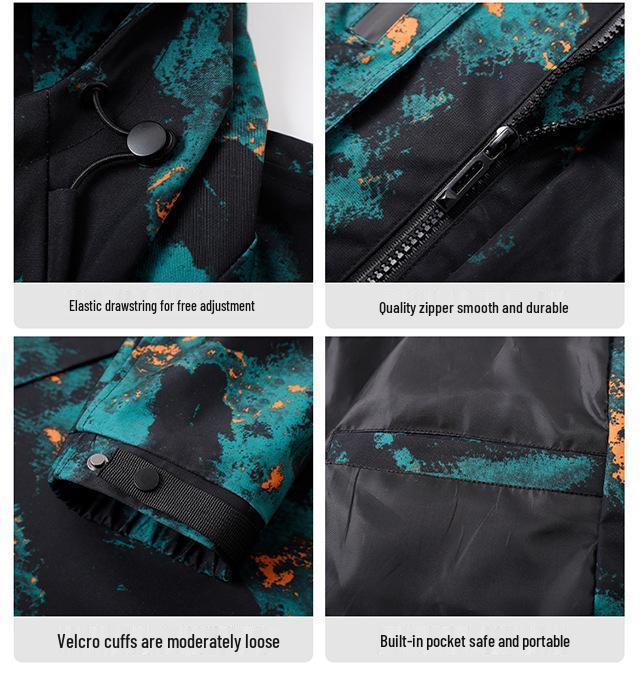 Men's 2025 Spring Korean Style Slim Hooded Jacket with Epaulettes - Versatile Outdoor Youth Outerwear