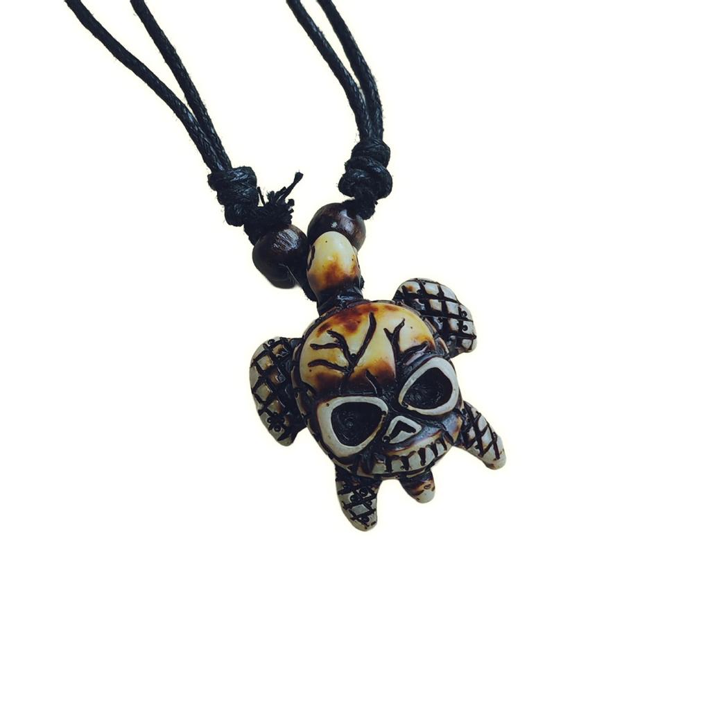 Vintage Animal Necklace, Springy Turtle Resin Jewelry Pendant, Sweater Chain Couple Accessories