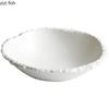 Simple White Ceramic Soup Bowl Kitchen Restaurant Special Tableware Creative Rock Texture Salad Bowl Noodles Bowls Dinner Plate