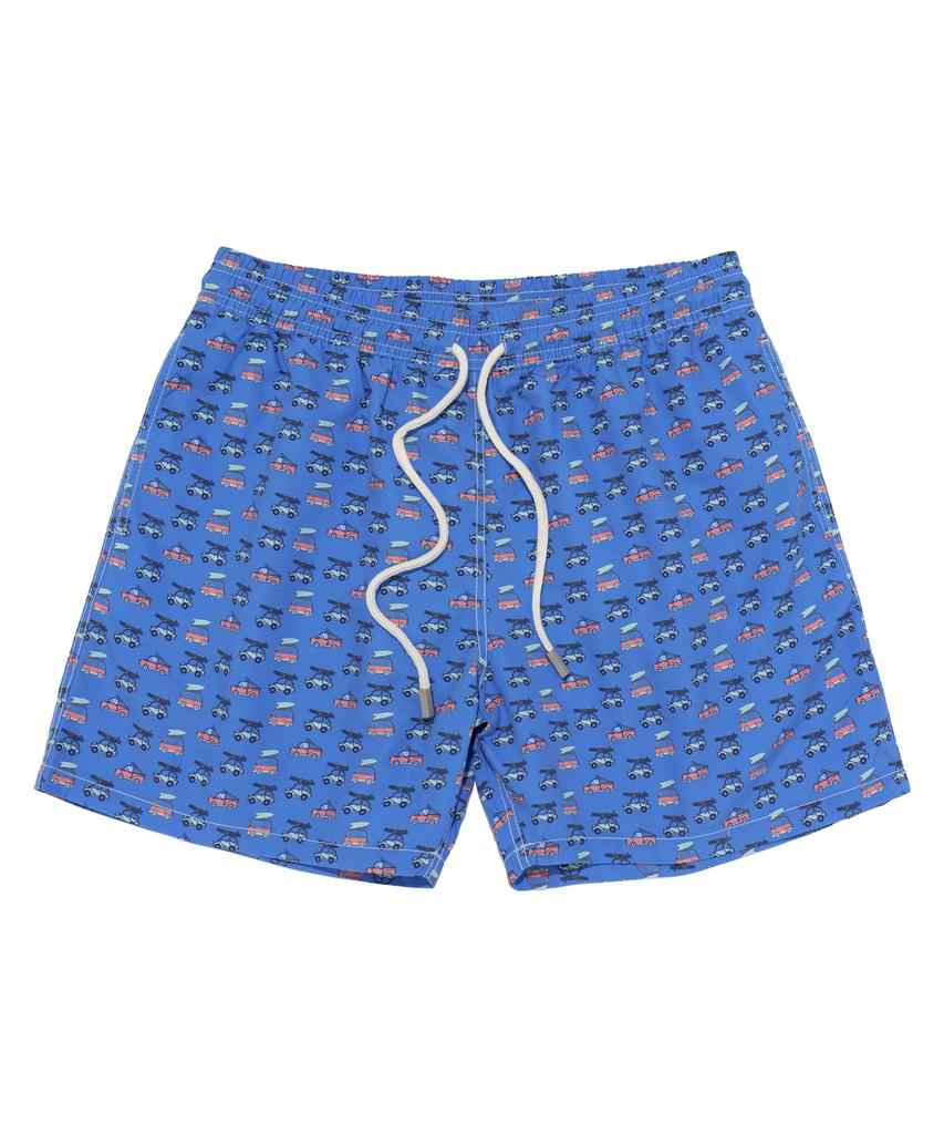 Billalei Surfing Van Resort Men'S Swim Shorts - Vintage Blue