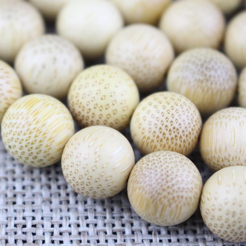 Gold Bamboo Bracelet with 108 Beads, Fish Roe Snake Pattern, 6/8/10mm Prayer Beads for Men and Women, Wooden Accessories.