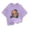 Summer Cute Design Capybara Tshirt  Kids Girl TShirt Capibara Cartoons Clothes Capybaras Baby Boys T Shirt Casual Top Clothes