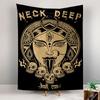 Neck Deep Kali Ma Tapestry Wall Hanging, Punk Band Poster Art, Music Wall Decor for Bedroom Living Room Dorm