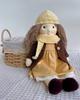 BlissfulPixie Waldorf Doll Waldorf Doll Handmade Doll - Amelia 30cm Soft Girl Cute Stuffed Toy Perfect Doll for Kids
