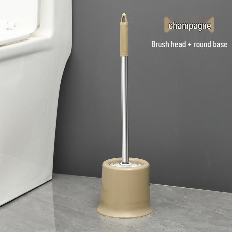 

Набор шампанского ершика для унитаза с длинной ручкой и мягкой щетиной - настенный, без мертвых зон, пластиковая чистящая щетка.