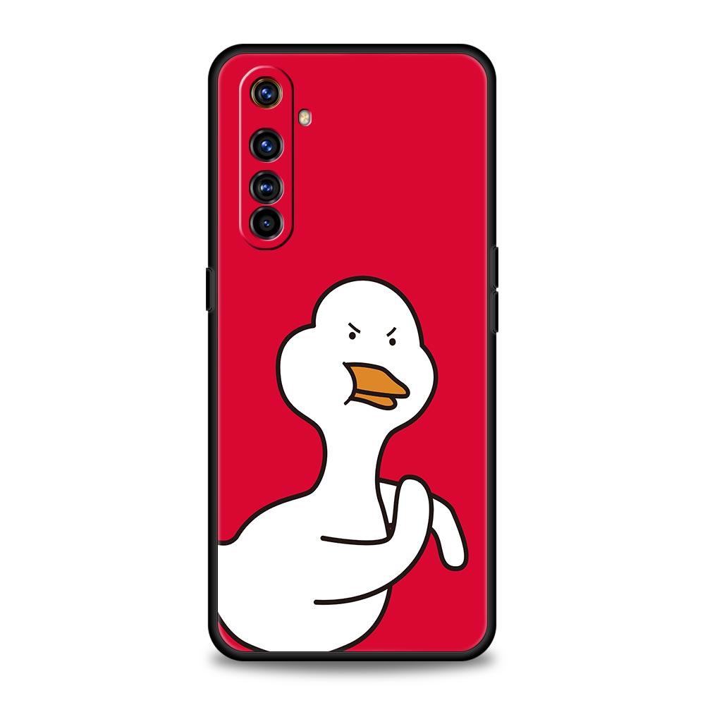 Funny Cartoon Duck Goose Case For Realme 16 15T 14 13 12 11 10 4G 9 8 5G Pro Plus C21 C25 C35 GT5 GT3 GT2 Neo 2 3 3T 5 Cover