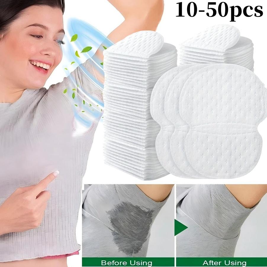 10pcs Armpit Sweat Pads Disposable Underarm Sweat-absorbing Stickers Breathable Invisible Sweatproof Clothes Stickers