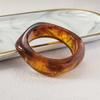 Vintage Brown Coffee Irregular Acrylic Resin Chunky Bangles for Women Goth Punk Geometric Bracelets Couple Friendship Jewelry